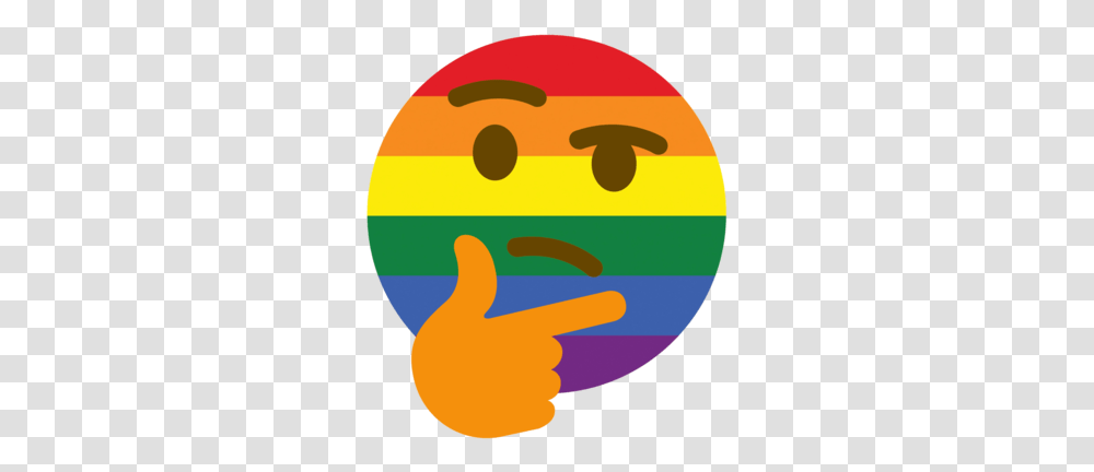 Thinking Emoji Discord Emoji Gay Thinking Emoji, Finger, Text, Thumbs Up, Pac Man Transparent Png