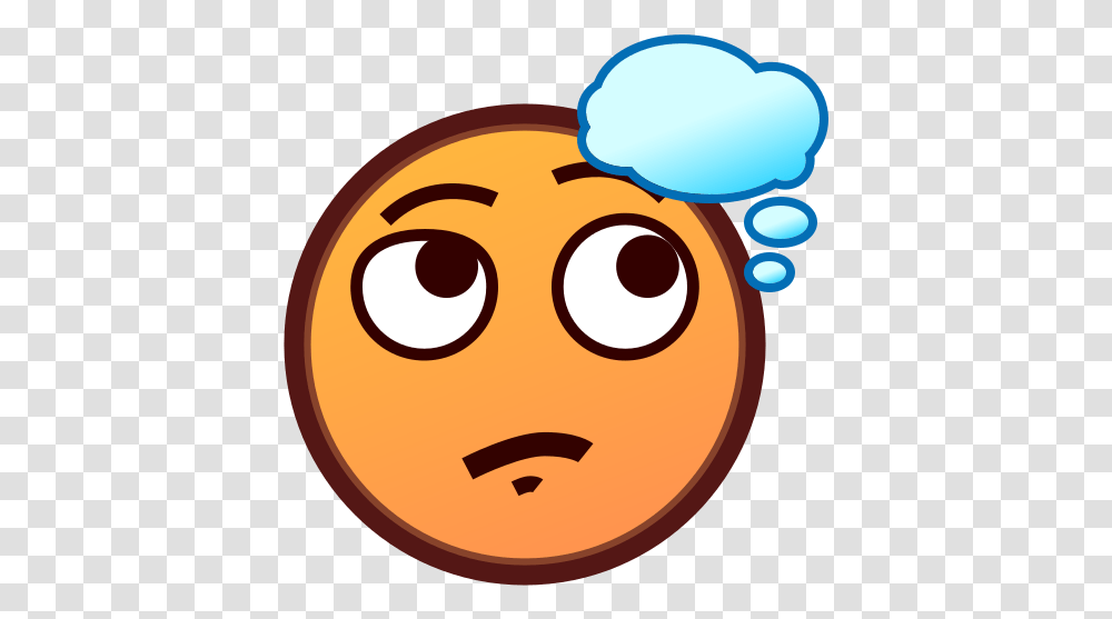 Thinking Face Emoji For Facebook Email & Sms Id 12244 Thinking Emoji Thinking Face, Food, Plant, Produce, Nature Transparent Png