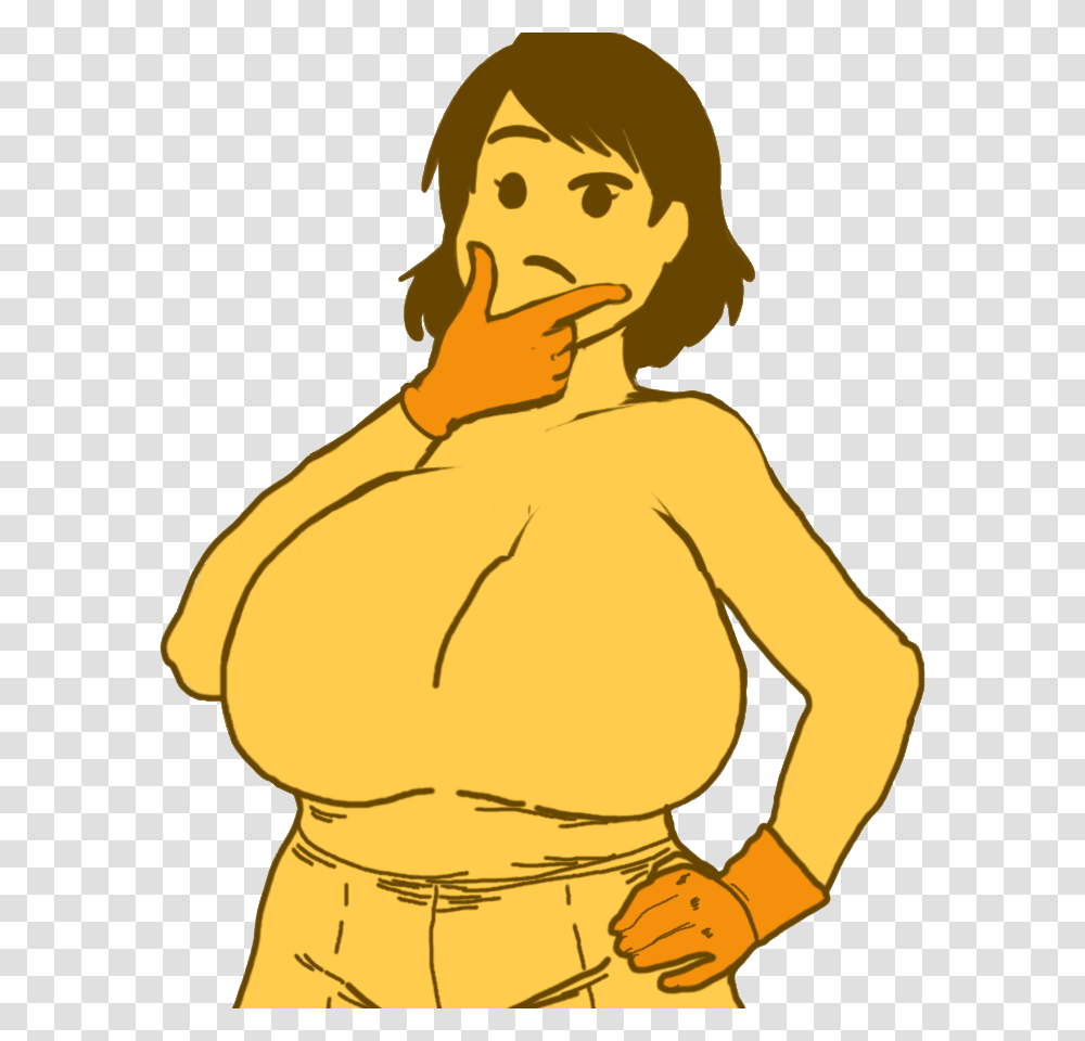 Thinking Face Emoji Girl, Person, Back, Female Transparent Png