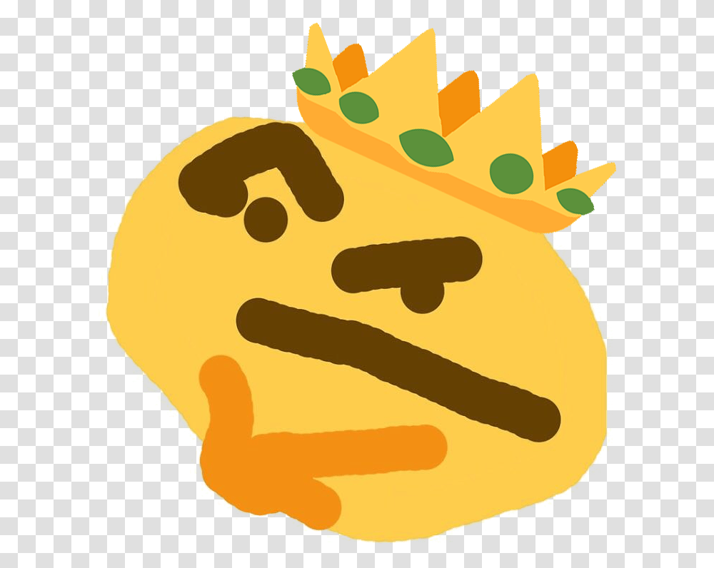 Thinking Face Meme Thinking Emoji Distorted, Food, Hot Dog, Stain Transparent Png