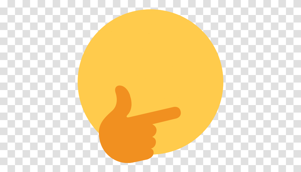 Thinking Freetoedit Emoji Thinkingface Yellow Speech Bubble, Finger, Hand, Balloon, Thumbs Up Transparent Png