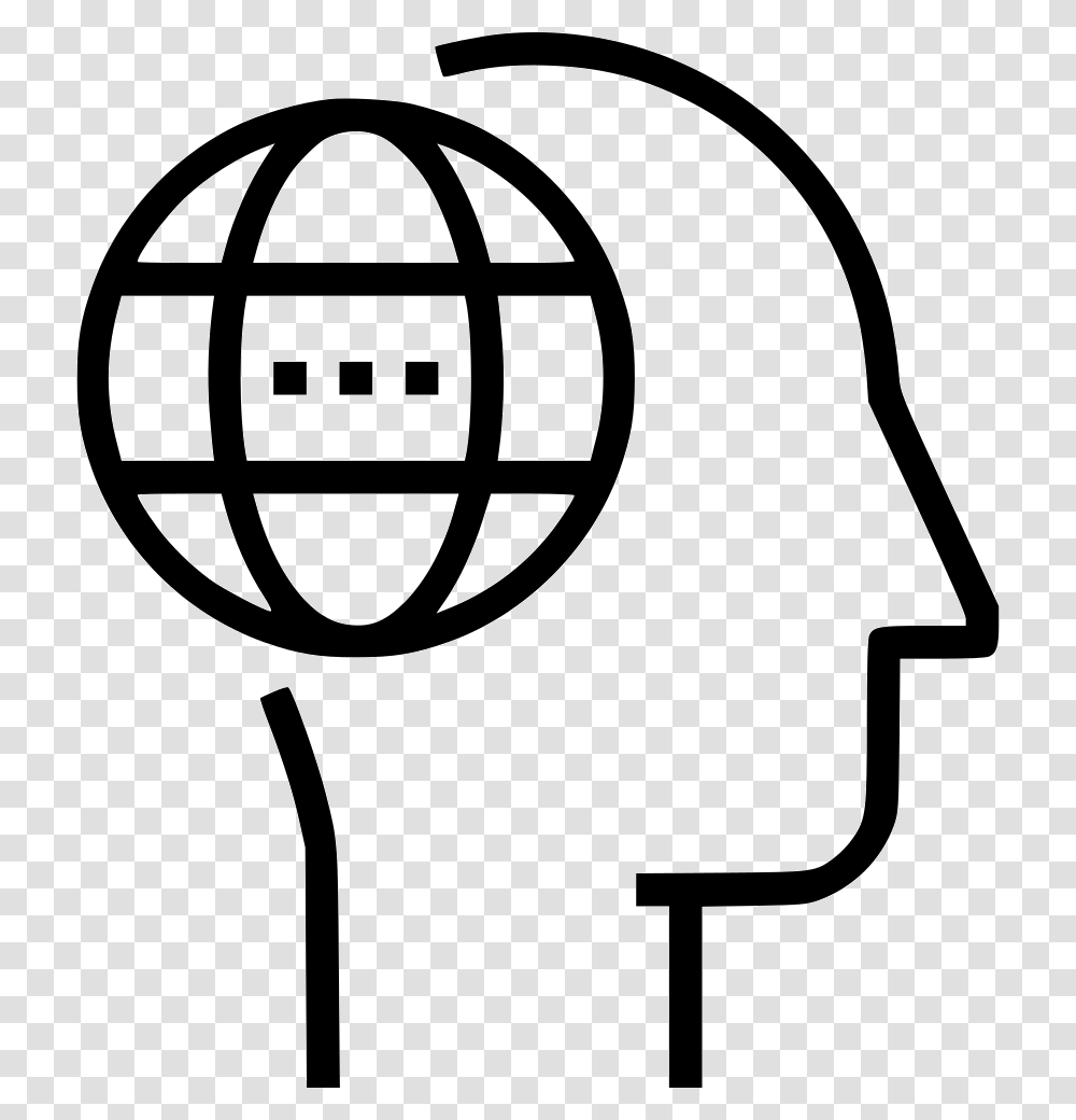Thinking Icon English As A Second Language Logo, Stencil, Hand Transparent Png