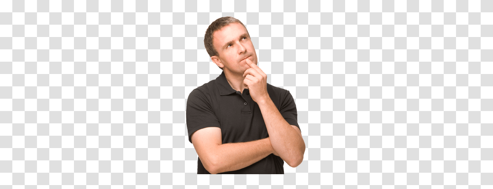 Thinking Man, Person, Human, Face, Arm Transparent Png