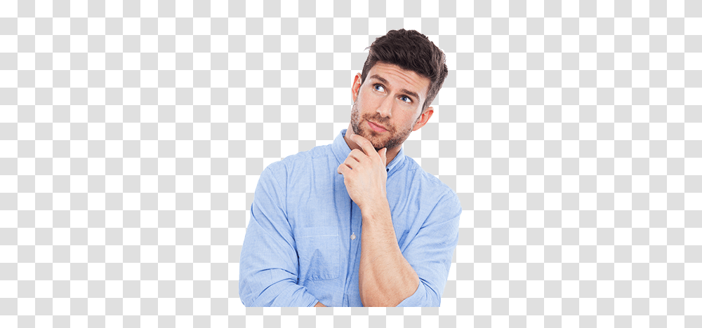 Thinking Man, Person, Human, Face, Doctor Transparent Png