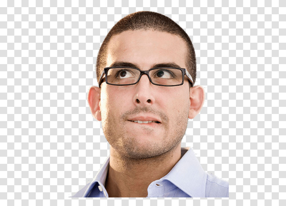 Thinking Man Person Thinking Hd, Glasses, Accessories, Accessory, Human Transparent Png