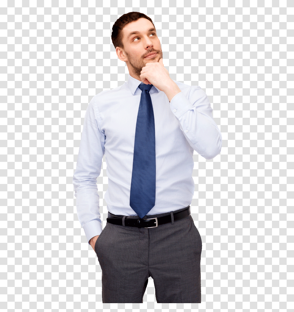 Thinking Man, Person, Tie, Accessories, Accessory Transparent Png