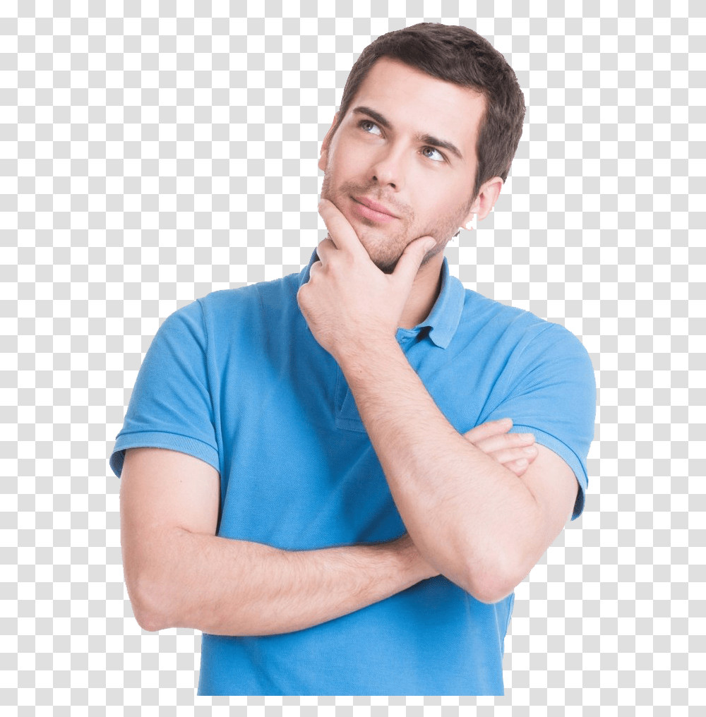 Thinking Man Picture Thinking Man, Person, Human, Arm, Sleeve Transparent Png