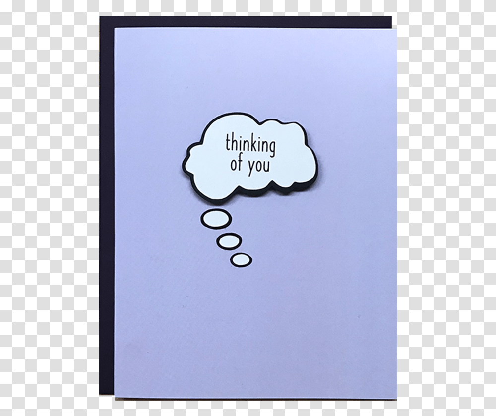 Thinking Of You Card Cartoon, Word, Label, File Binder Transparent Png
