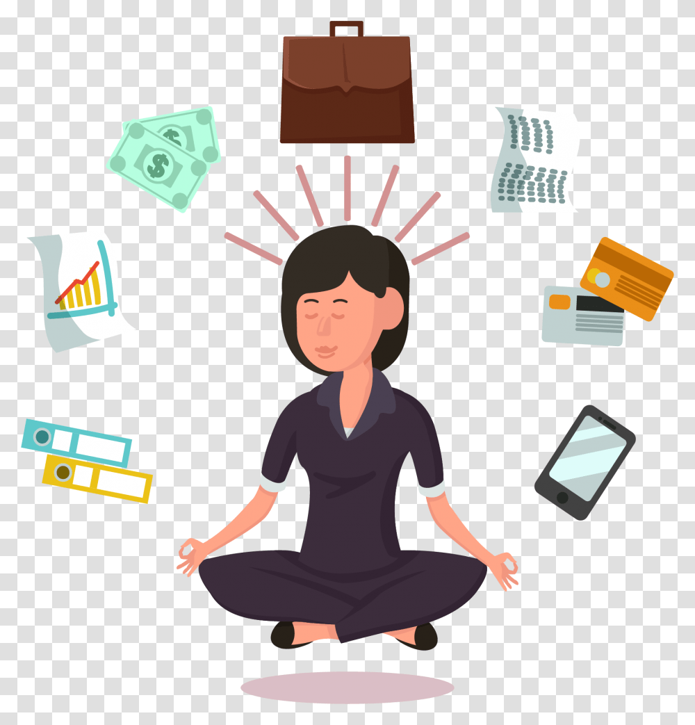 Thinking Sit Cartoon, Person, Human, Working Out, Sport Transparent Png