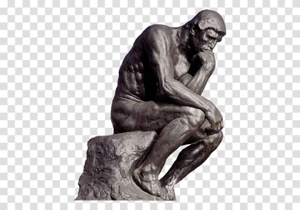 Thinking Statue Thinking Man Statue, Sculpture, Painting, Gargoyle Transparent Png