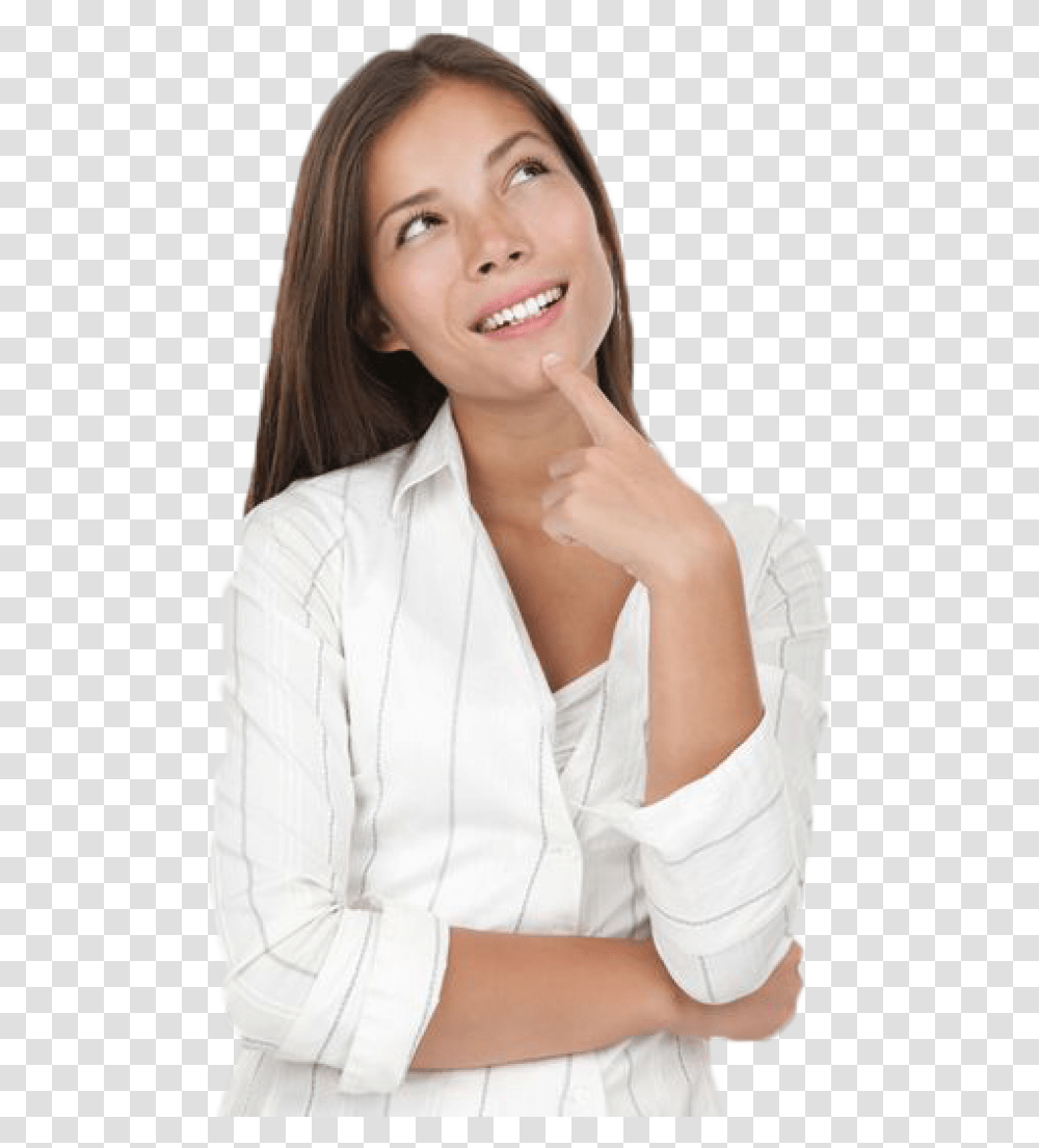 Thinking Woman Free Download Consumers Minds, Female, Person, Face Transparent Png