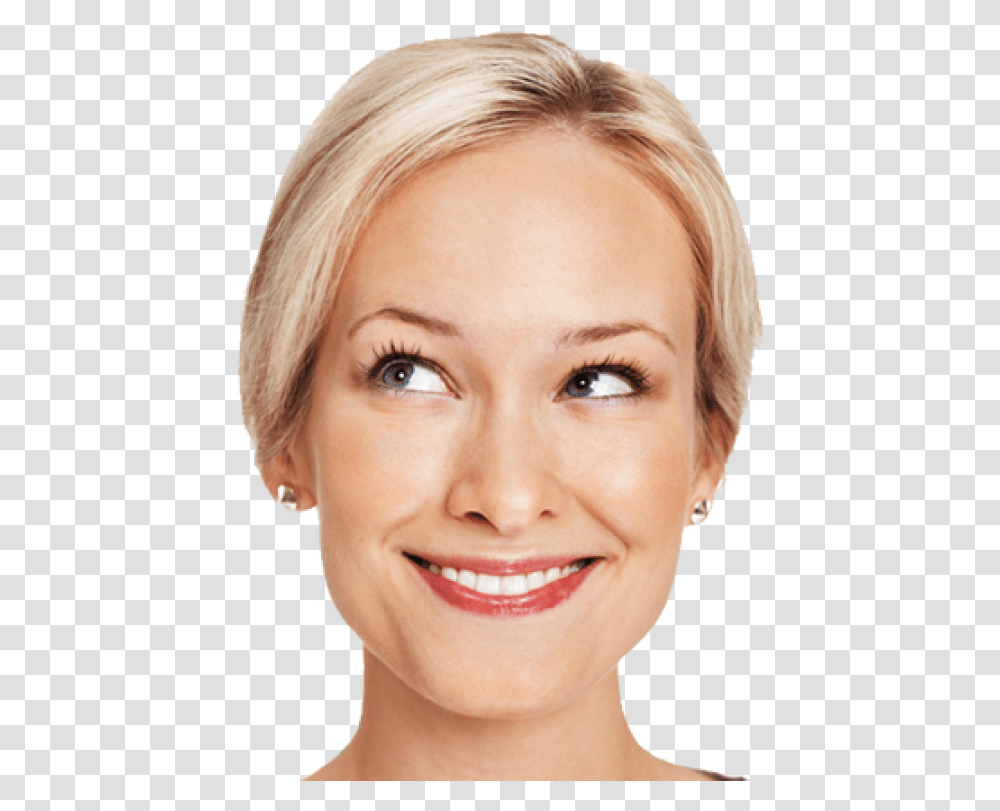 Thinking Woman Free Download Woman Face Background, Person, Head, Skin, Smile Transparent Png