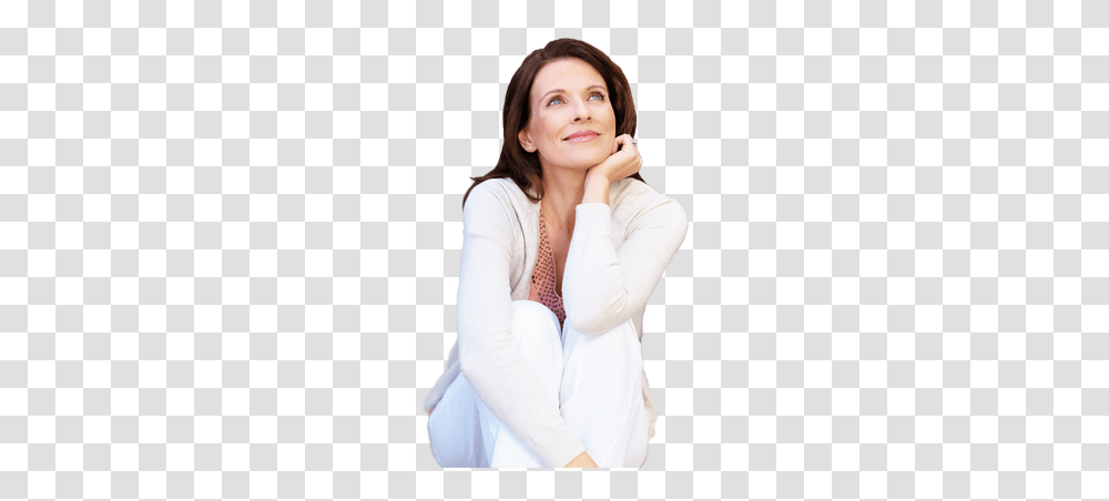 Thinking Woman, Person, Female, Face, Girl Transparent Png