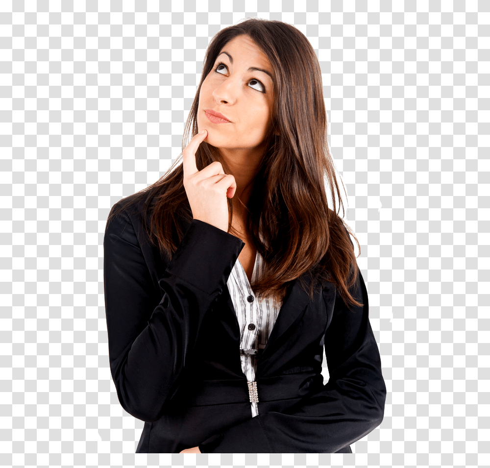Thinking Woman Pic Woman Thinking, Blonde, Girl, Kid, Teen Transparent Png