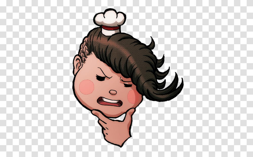 Thinkingpng Danganronpa Thonking, Tattoo, Person, Skin, Face Transparent Png