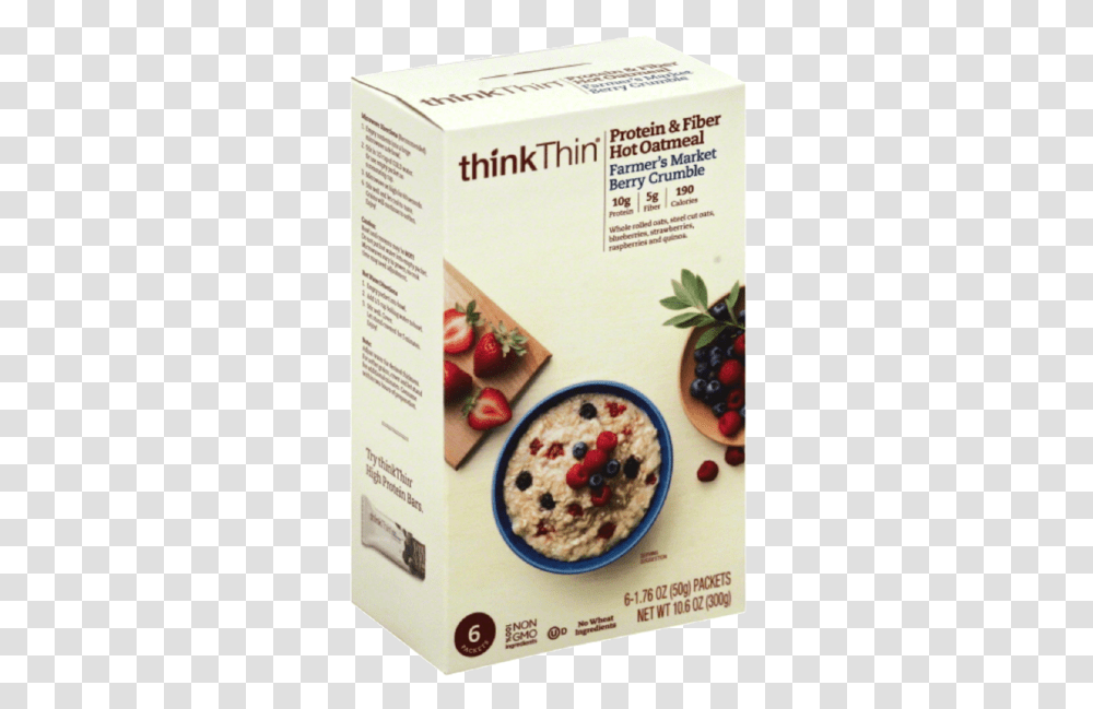 Thinkthin Llc, Breakfast, Food, Oatmeal, Menu Transparent Png