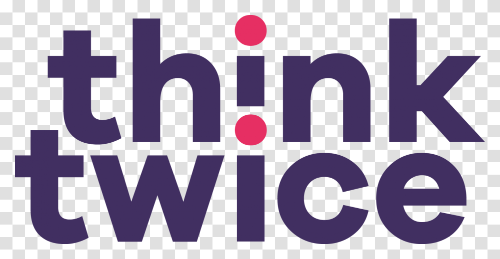 Thinktwice Course Thinktwice, Logo, Purple Transparent Png