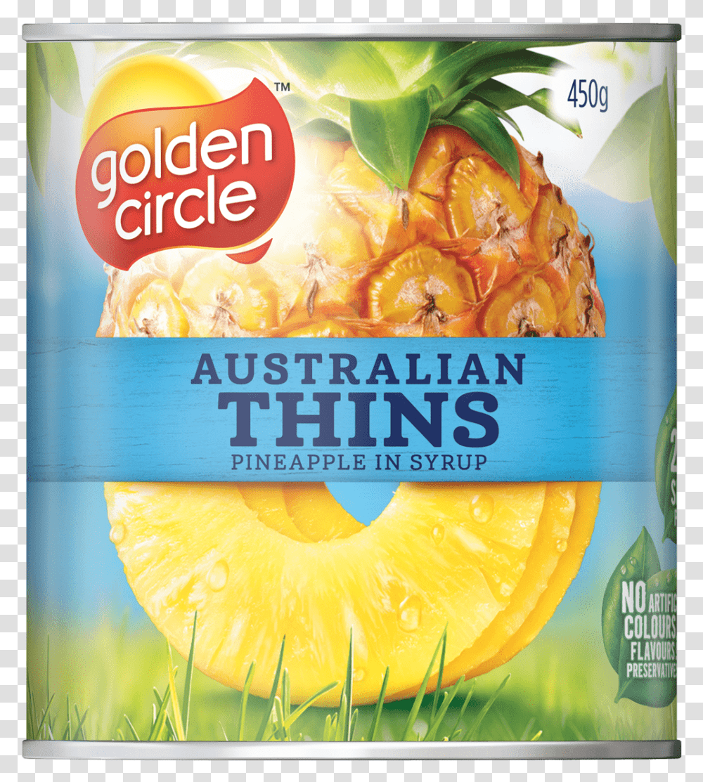 Thins In Syrup 450gm Golden Circle Pineapple Pieces, Plant, Fruit, Food Transparent Png