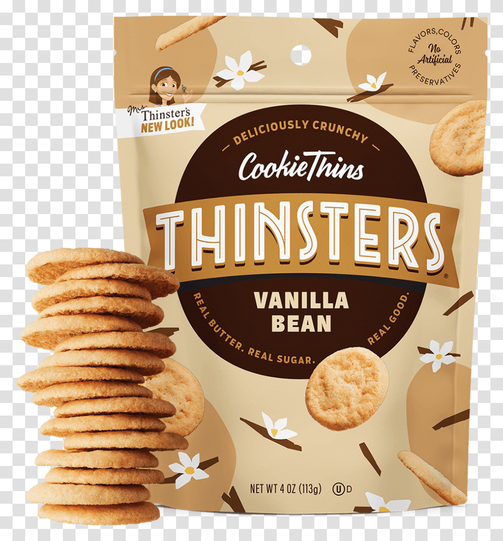 Thinsters Vanilla Bean Download Mrs Thinsters Key Lime Pie Cookies, Bread, Food, Snack, Cracker Transparent Png