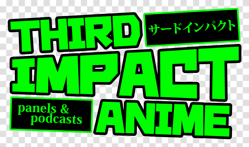 Third Impact Anime Graphic Design, Word, Alphabet, Number Transparent Png