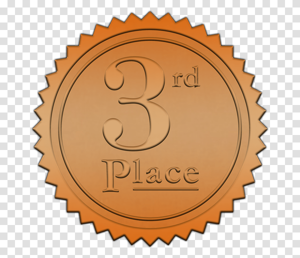 Third Place Hd Image Best Of Oakland 2018, Number, Gold Transparent Png
