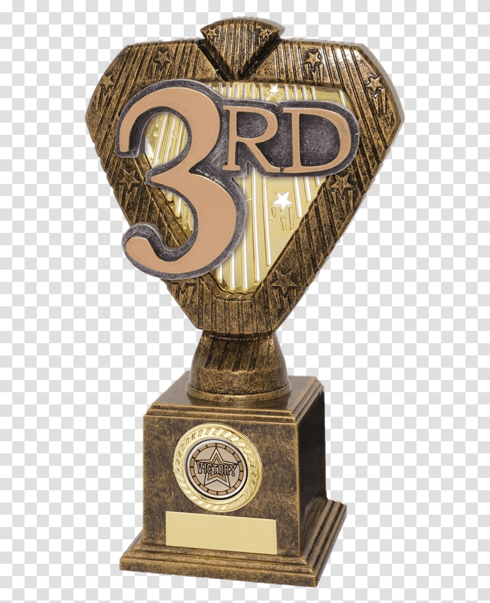 Third Place Trophy Clipart Most Improved Player Trophy, Cross Transparent Png