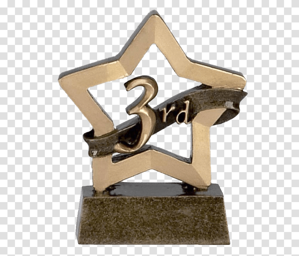 Third Place Trophy Trophy 1st 2nd, Cross, Axe, Tool Transparent Png