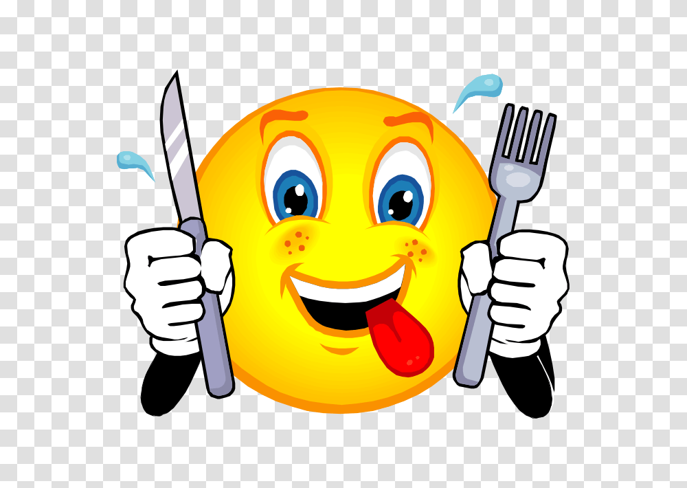 Thirsty Smiley Face Hungry Smiley Face Smileys, Fork, Cutlery, Hand Transparent Png