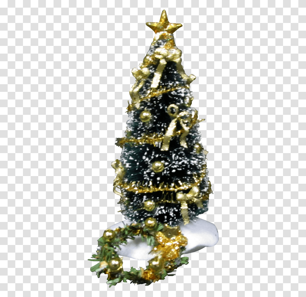 This 1 Inch Scale Decorated Christmas Tree In Sparkle Christmas Tree, Ornament, Plant, Fir Transparent Png