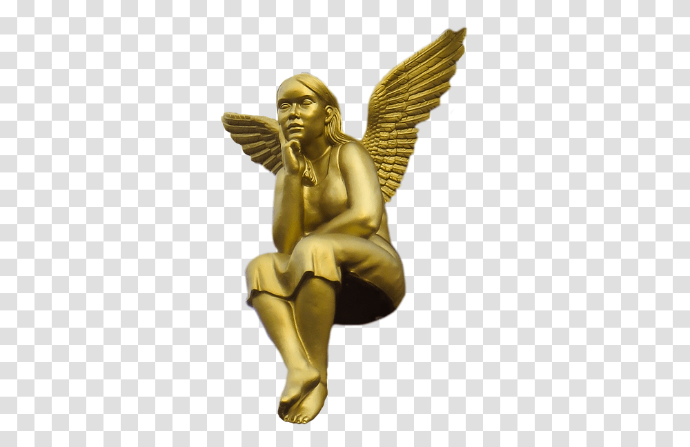 This Alt Value Should Not Be Empty If You Assign Primary Gold Christmas Angel, Person, Human, Archangel Transparent Png