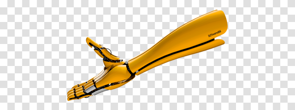 This Amazingly Limber Bionic Arm Connects To Your Smartphone Gold Robot Hand, Tool, Brush, Beak, Bird Transparent Png