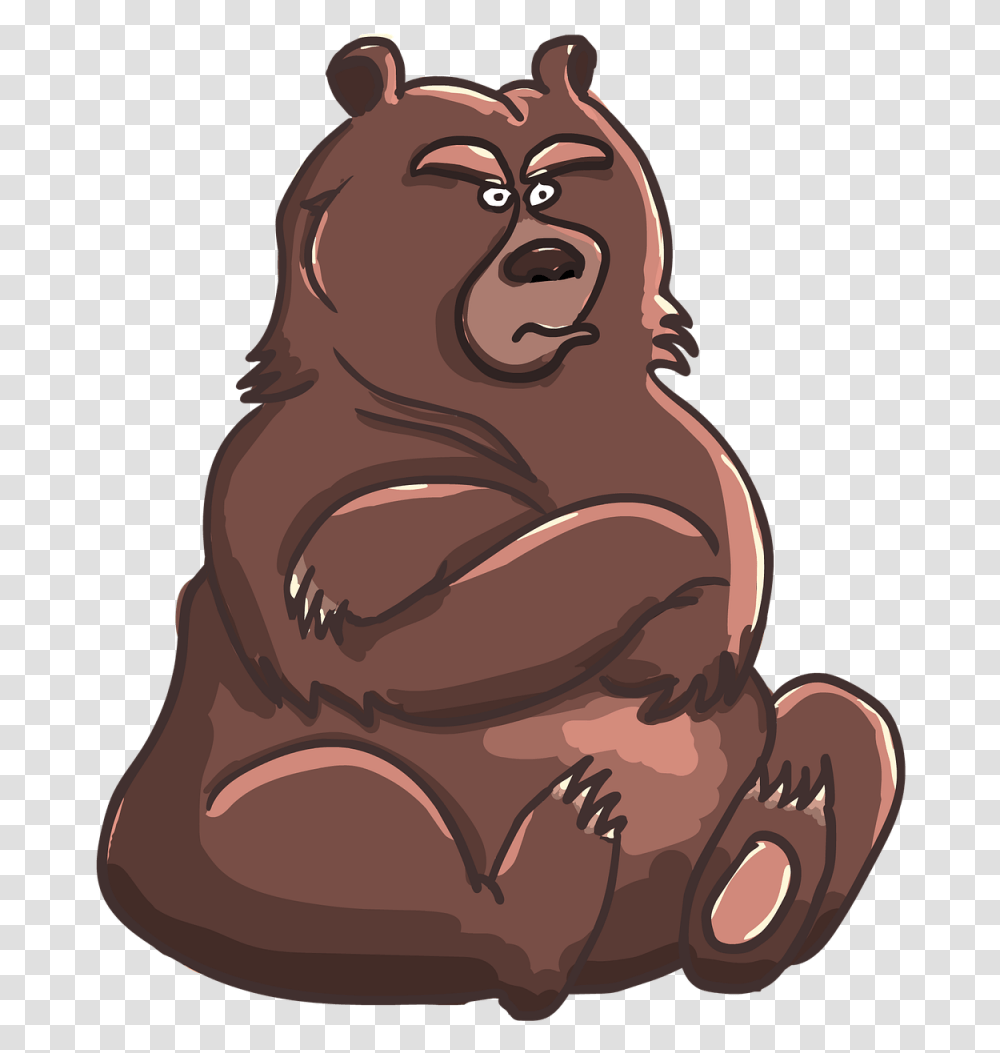This Bear Is In A Bad Mood But That's Not The Kind Bear In Bad Mood, Face, Head, Animal, Birthday Cake Transparent Png