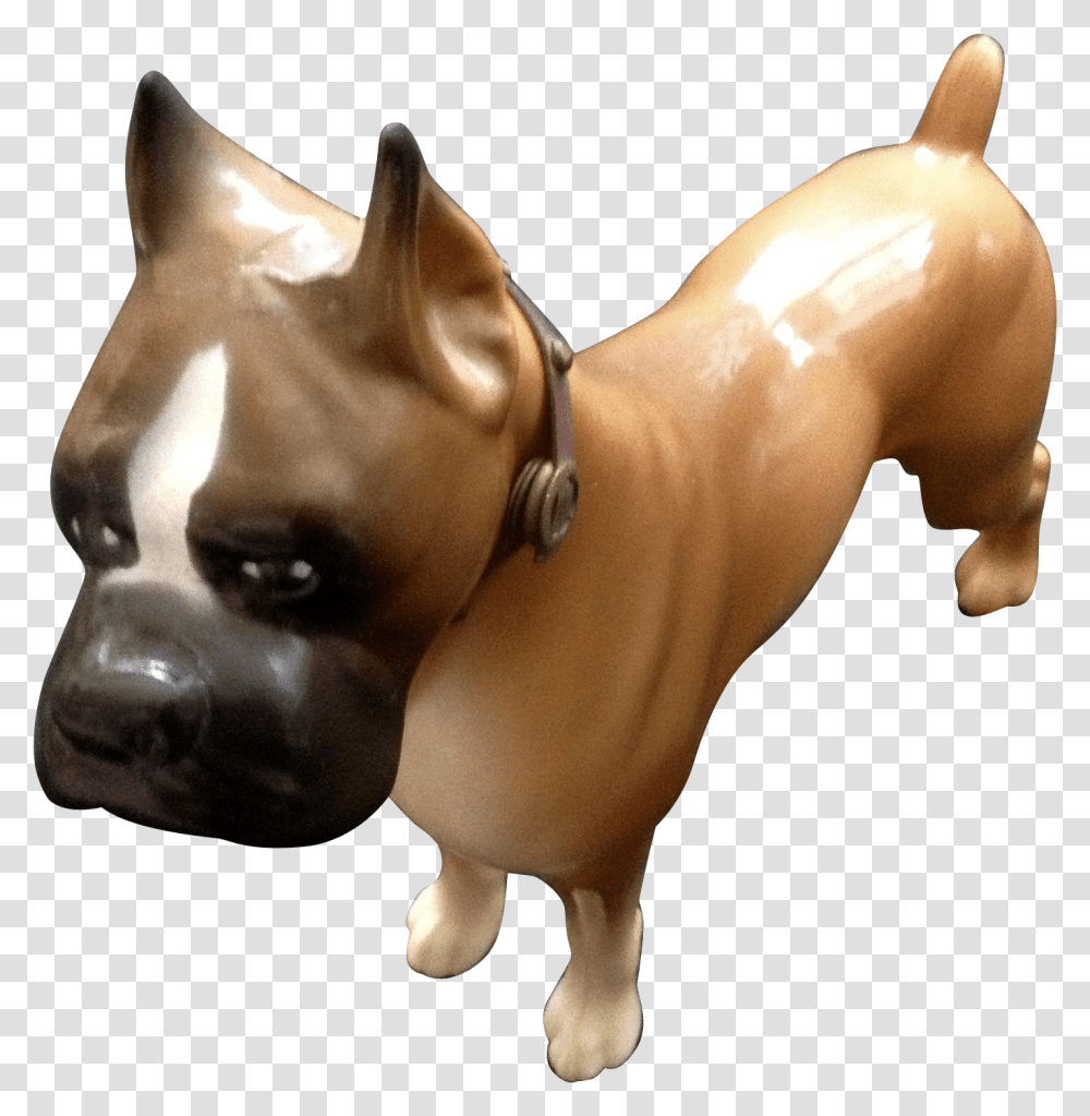 This Boxer Dog Looks Great For His Age, Figurine, Bronze, Person, Human Transparent Png