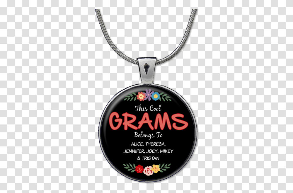 This Cool Grandma Personalized Accessories Locket, Pendant, Necklace, Jewelry, Accessory Transparent Png