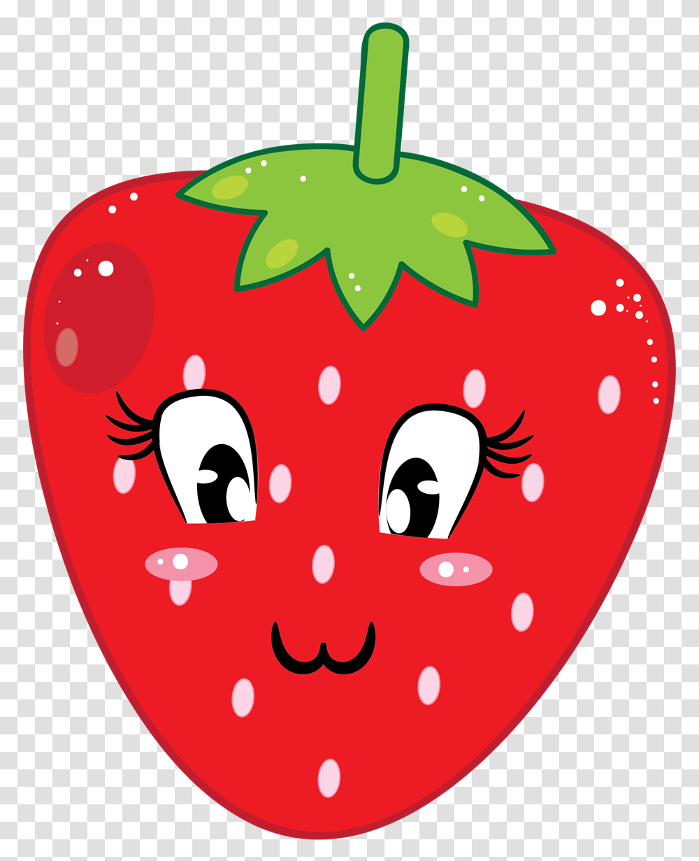 This Cute Cartoon Strawberry Strawberry Clipart Cute, Plant, Food, Vegetable, Birthday Cake Transparent Png