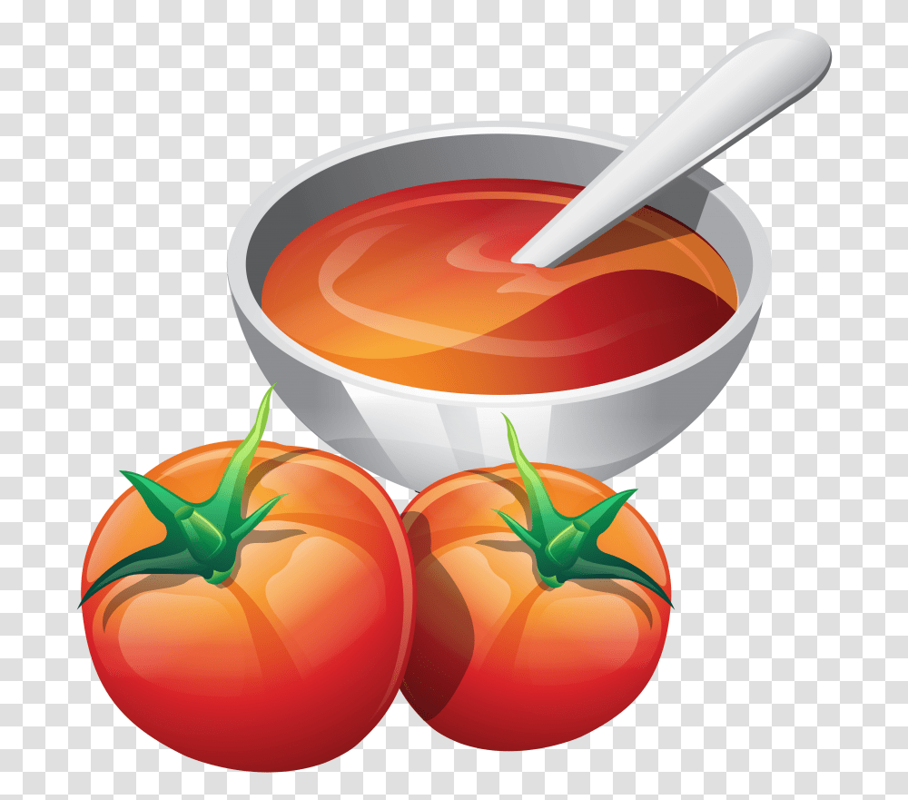 This File Is About Clear Soups Soup Thick Soups Tomato Soup Clipart, Plant, Bowl, Food, Vegetable Transparent Png