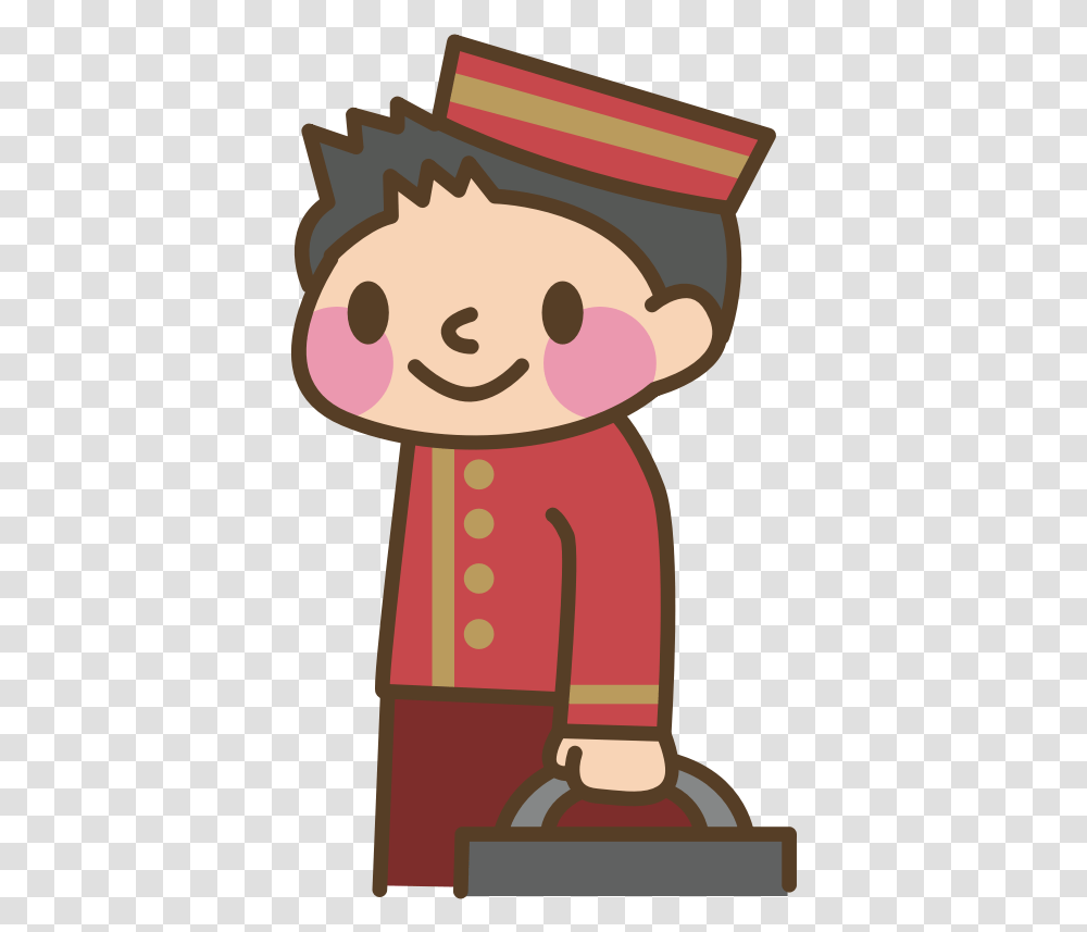 This File Is About Porter Suitcases Male Persona Bellboy, PEZ Dispenser, Rattle Transparent Png