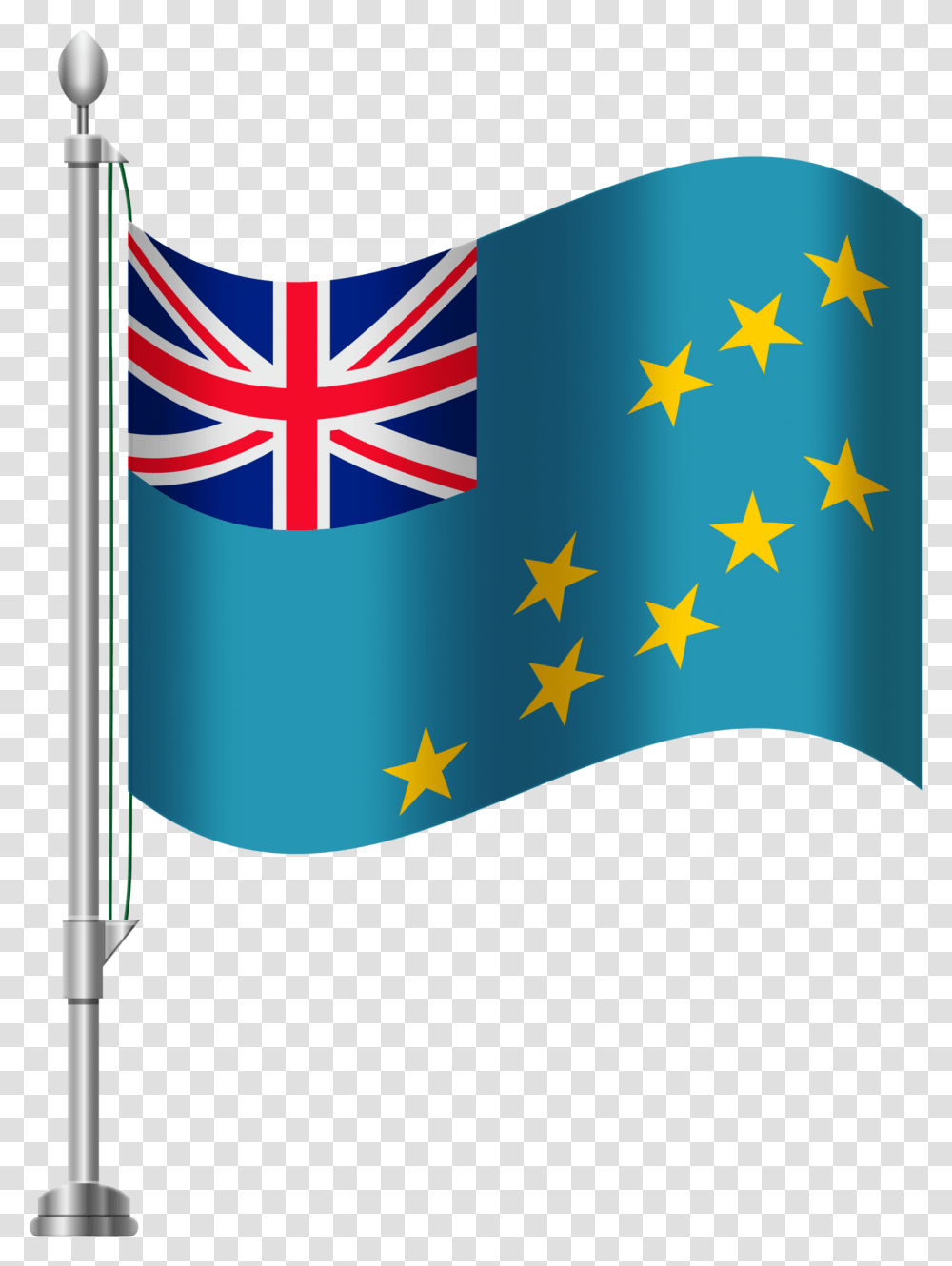 This File Is About Tuvalu Flag British Flag With Eu Stars, American Flag Transparent Png