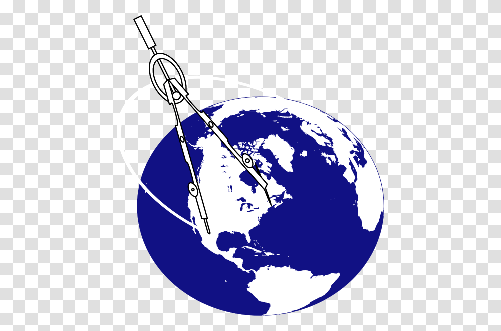 This Free Clipart Design Of Compass With Earth3 Globe Clip Art, Outer Space, Astronomy, Universe, Planet Transparent Png