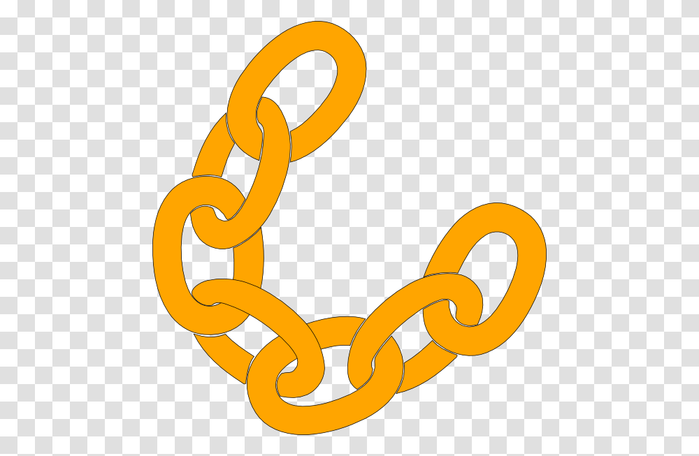 This Free Clipart Design Of Orange Chain Clipart Chain Clipart, Banana, Fruit, Plant, Food Transparent Png
