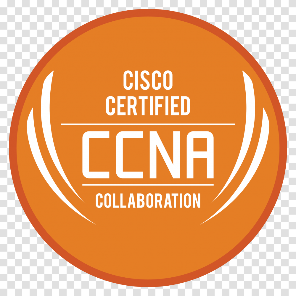 This Free Icons Design Of Ccna Collaboration Circle, Logo, Trademark, Gold Transparent Png