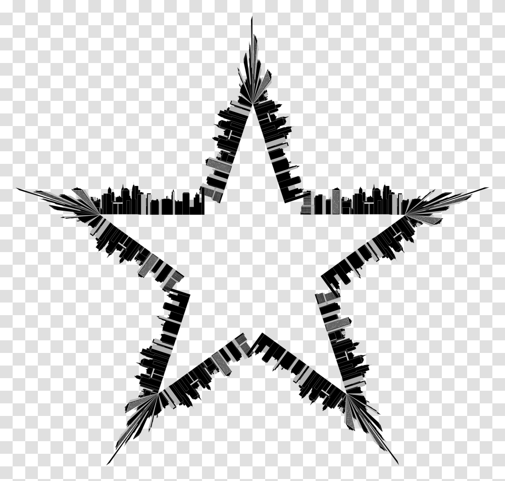 This Free Icons Design Of Cityscape Skyline Star Clip Art Memorial Day, Star Symbol, Logo, Trademark Transparent Png