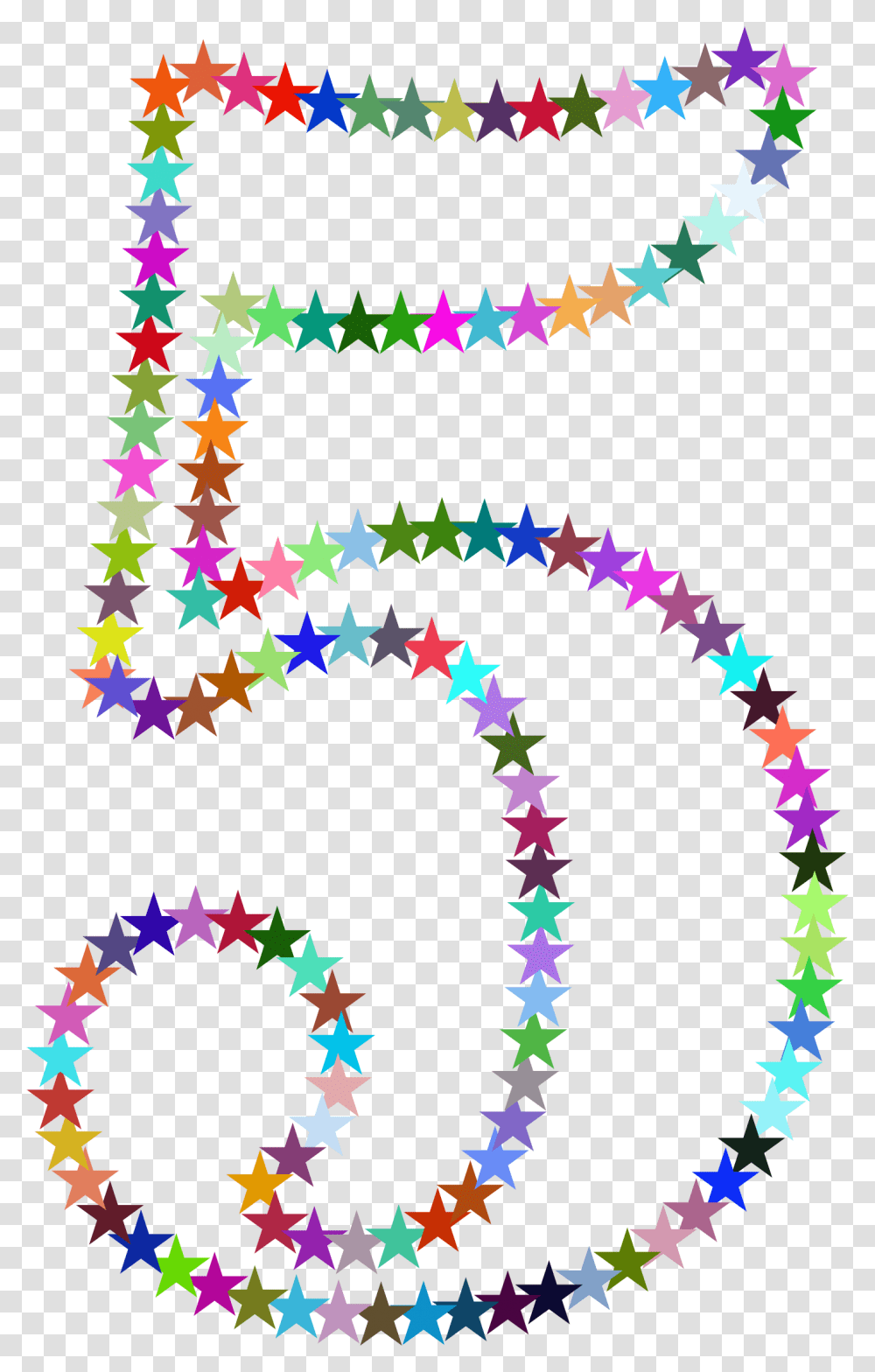This Free Icons Design Of Five Stars Download Rainbow Star Number Clipart, Pattern, Poster Transparent Png