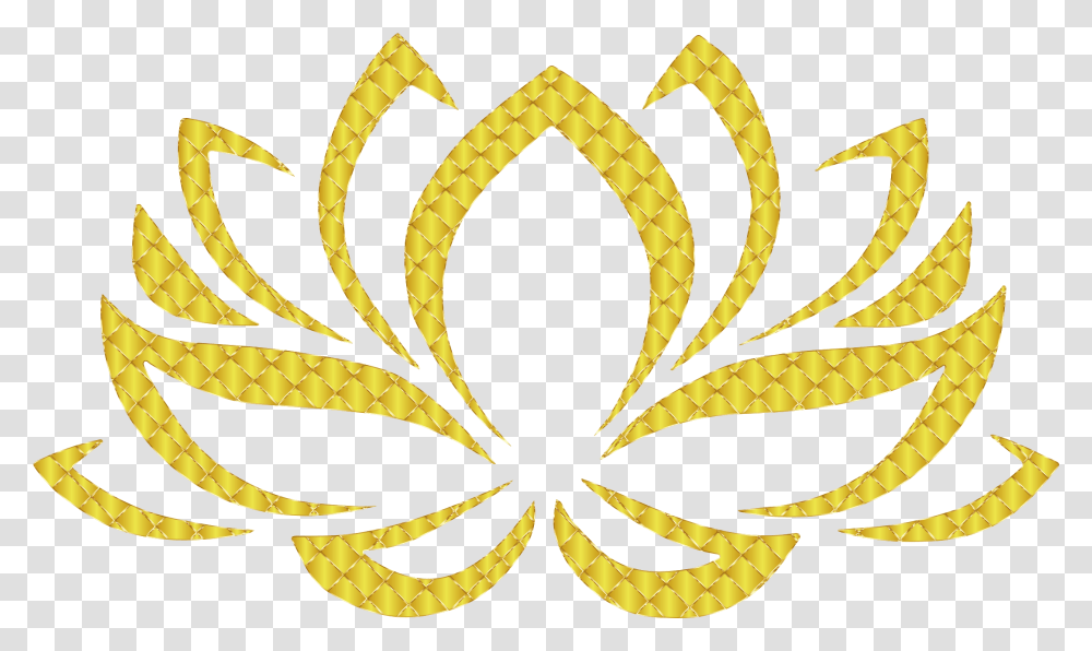 This Free Icons Design Of Golden Flor De Lotus Logo, Floral Design, Pattern, Graphics, Art Transparent Png
