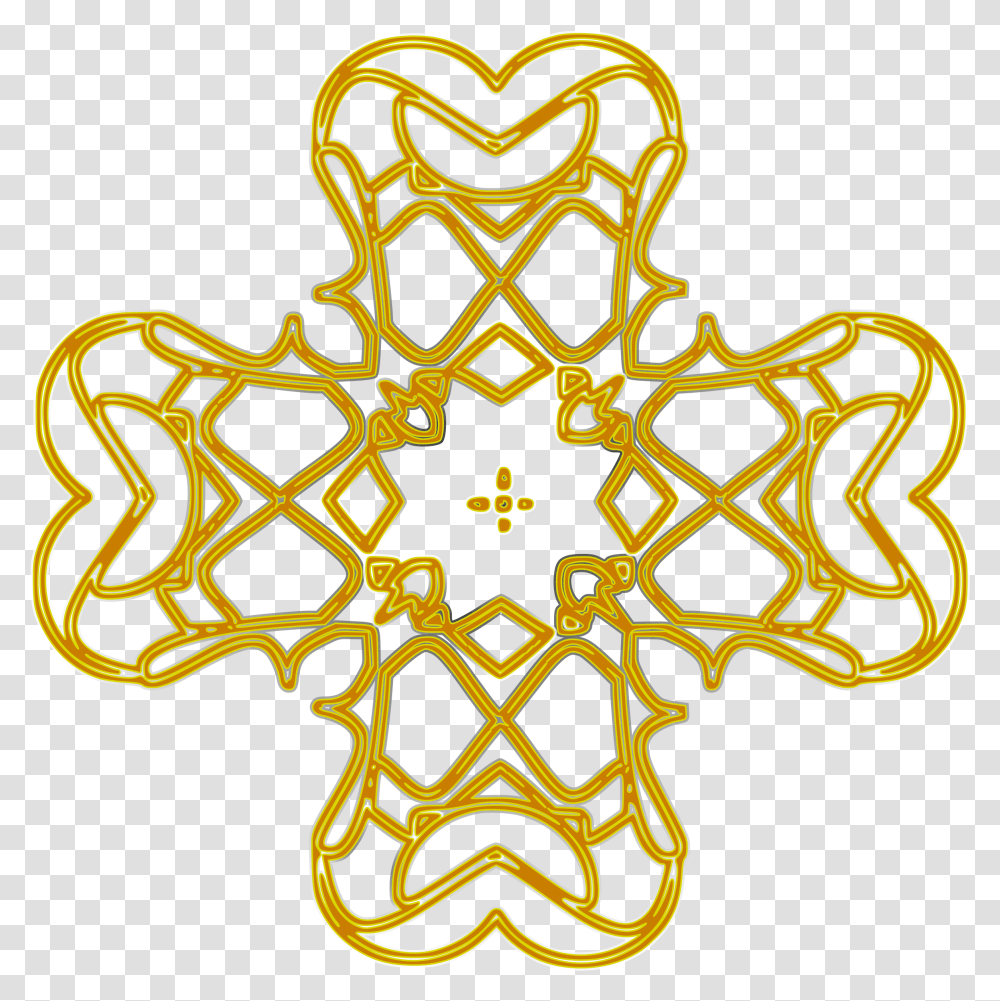 This Free Icons Design Of Golden Igreja De Santo Antonio, Pattern, Cross, Symbol, Ornament Transparent Png