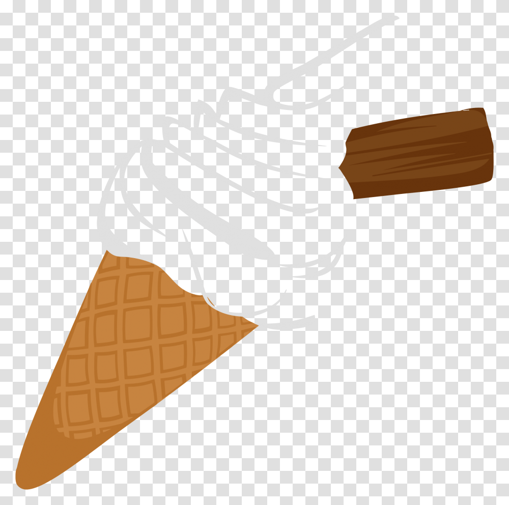 This Free Icons Design Of Ice Cream Cone With Chocolate Ice Cream Graphic Soft, Dessert, Food, Creme, Hammer Transparent Png