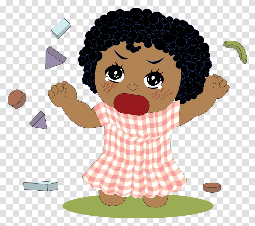 This Free Icons Design Of Little Girl Tantrum Girl Is Tantrum Clipart, Person, Female, Hair, Face Transparent Png