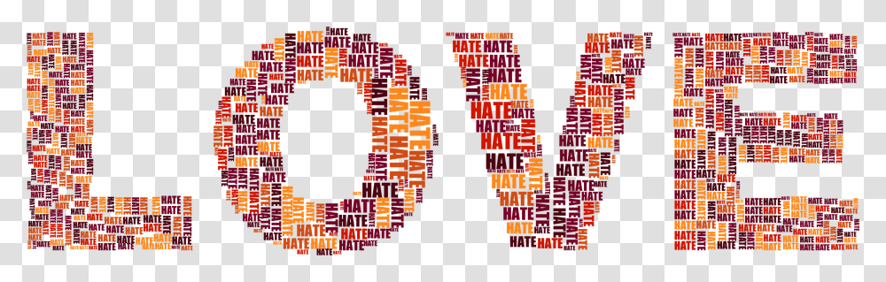 This Free Icons Design Of Love And Hate Download Love And Hate, Word, Alphabet, Number Transparent Png