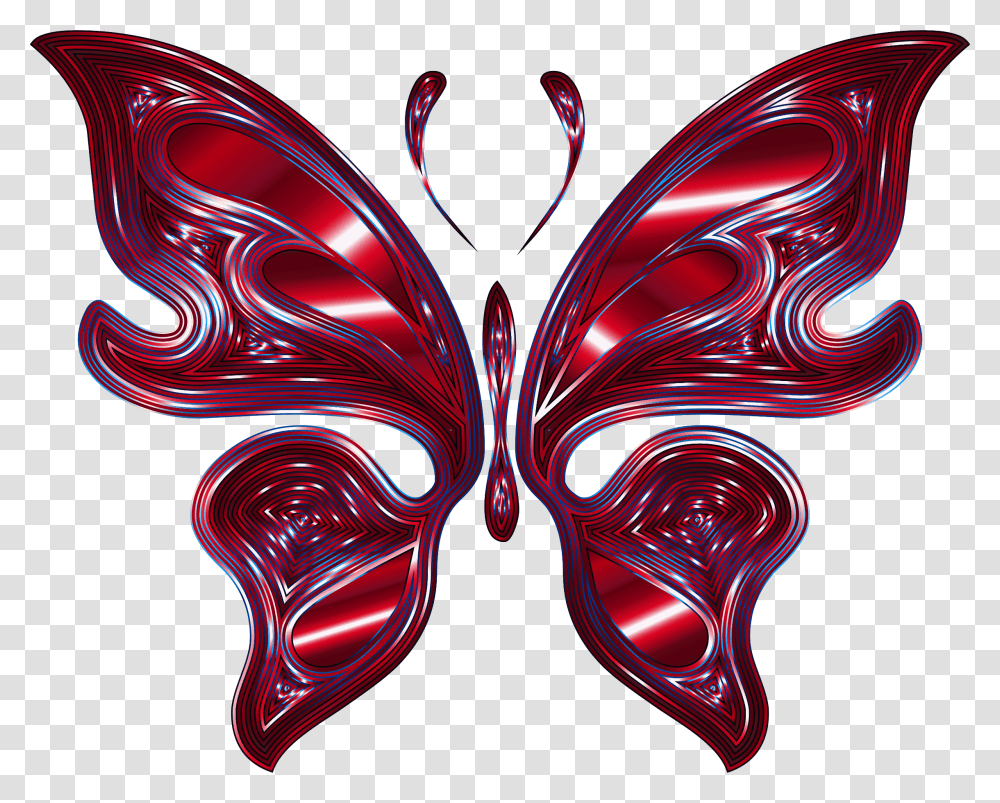 This Free Icons Design Of Prismatic Butterfly 16 Butterfly Stencil, Pattern, Ornament, Heart, Fractal Transparent Png