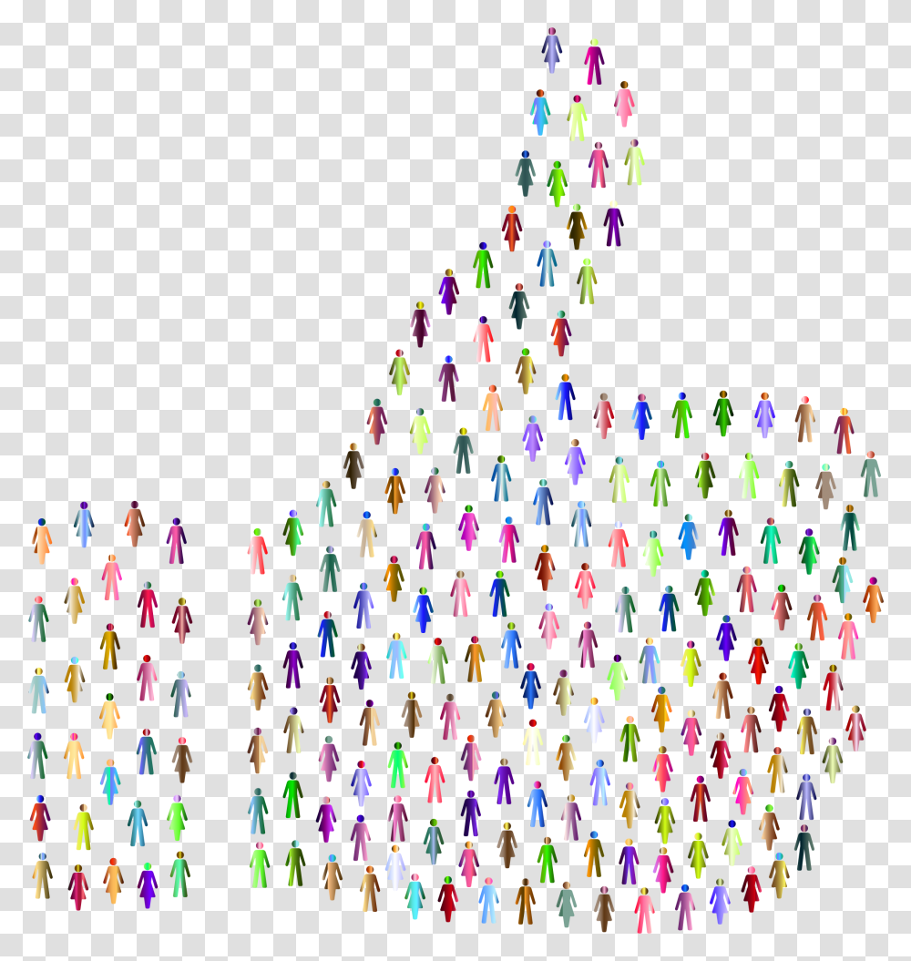 This Free Icons Design Of Prismatic People Thumbs Likes, Light, Chandelier Transparent Png